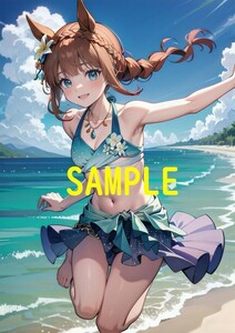 【高画質】ウマ娘 サイレンススズカ A4サイズ ポスター AI/イラスト/同人/アニメ/美少女/競馬/スポーツ/声優/アイドル/制服 AS-970