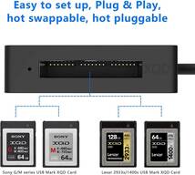 USB3.0 XQDメモリカードリーダーは、Sony G/MシリーズUSB Mark XQDカード、Lexar 2933x / 1400x Windows/Mac OS用USB Mark_画像5