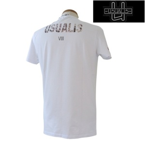 【2024春夏新作】ウザリス/USUALIS 半袖Tシャツ XXXL/4Lサイズ 507-白系