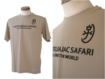 【2024春夏新作】カステルバジャック/CASTELBAJAC 夏物プリント半袖Tシャツ 119-サンドベージュ系 48/Lサイズ_画像2