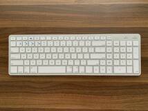 Satechi サテチ Bluetooth ワイヤレススマートキーボード (白/Mac US配列) Wireless Keyboard White ST-BWSKMS_画像1