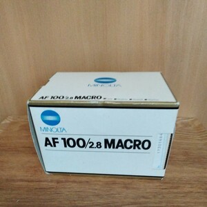 ★難アリ★ミノルタ　レンズ　AF100mm F2.8 MACRO(New)　※未使用、経年保管品のジャンク品