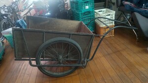 C1155 昭和レトロ リアカー/リヤカー/台車/運搬車/農作業/PTA廃品回収/ビンテージ 直接引取り又は当方ハイエース配達限定 現状品 