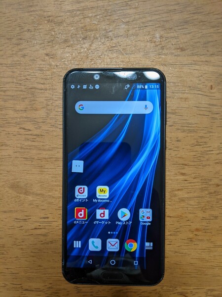 IY1183 docomo AQUOS sense2 SH-01L 4Gスマートフォン SHARP/シャープ 簡易動作確認＆簡易清掃＆初期化OK 判定○ 送料無料 現状品 JUNK