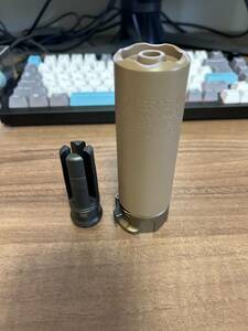 DYTAC/OMG(OH MY GUN) SureFire type SOCOM556-Mini2(RC2) suppressor silencer SF4P type is Ida - set Dark Earth