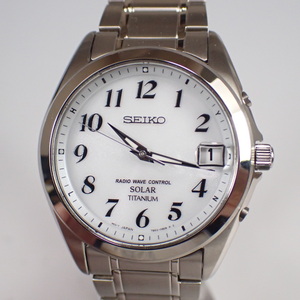  Seiko wristwatch men's white silver SPIRIT Spirit SEIKO SBTM223 new goods exhibition goods 