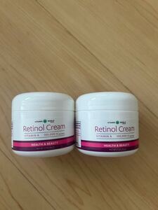 新品　未使用品　ビタミンワールド　レチノールクリーム　2個セット　フェイスクリーム　うるおい Retinol Cream アンチエイジング