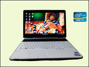 [. speed Core i7/ memory 8GB/ new goods SSD installing ]Windows11 v23H2[NEC LAVIE LL750FS6W]Blu-ray/USB3.0/s_1105