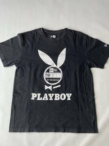 NEWERA×PLAYBOY ニューエラ×プレイボーイ　Tシャツ　黒　L