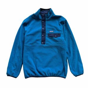 patagonia リバーシブル　スナップT シンチラ フリース ジャケット ブルー　パタゴニア 25385 Sサイズ