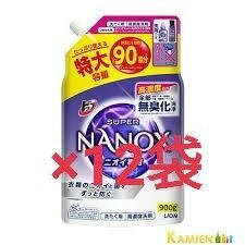 トップ スーパーナノックス ニオイ専用 抗菌 高濃度 洗濯洗剤 液体 つめかえ用 特大(900g*12袋セット)