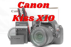 美品！スマホ転送！Canon EOS Kiss X10　キヤノン　キャノン　一眼レフカメラ　レンズキット　ズームレンズ
