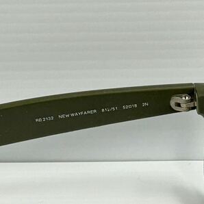 Ray-Ban NEW WAYFARER レイバン ニュー ウェイファーラー RB2132 812/51 サングラス レンズ美品 ケース付き 難ありの画像5