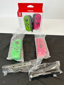 NSW Nintendo Switch Joy-Con neon green (L)/ neon pink (R) HAC-015/016 Nintendo switch Joy navy blue strap box attaching 