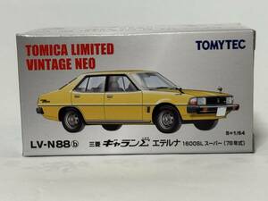  Tomica Limited Vintage NEO 88b Mitsubishi Galant ∑ Eterna 1600 super 78 год желтый LV-N