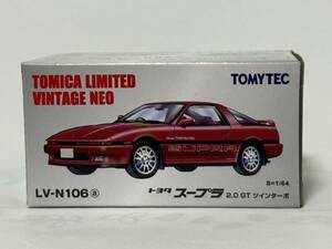  Tomica Limited Vintage NEO 106a Toyota Supra 2.0GT twin turbo красный LV-N