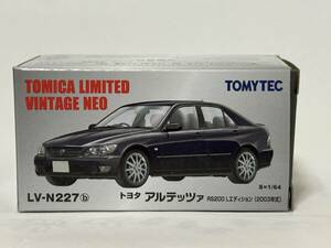 トミカリミテッドヴィンテージNEO 227ｂ トヨタ アルテッツァ RS200 Lエディション 紺 2003 LV-N