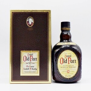 C24-871【ウイスキー】Grand Old Parr グランド オールドパー 12年 エクストラリッチ 750ml 43% ブレンデッド スコッチウイスキー 箱付き