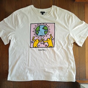 H＆М　Keith Haring　キースヘリング　コラボ　Tシャツ　ユーズド品
