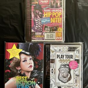 安室奈美恵、BEST FICTION TOUR、PLAY TOUR、SPACE OF HIP-POP TOUR、DVDセット、新品未開封の画像1