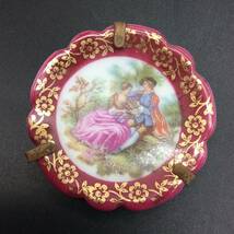 ＃1554　Limoges/リモージュ ミニ絵皿 飾り皿 豆皿 2点セット 直径5cm_画像6