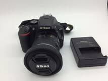 ＃4461 Nikon ニコン D5500 ブラックボディ デジタル一眼レフカメラ + AF-S DX NIKKOR 18-55mm F/3.5-5.6 GII VR レンズ 動作確認済み_画像1