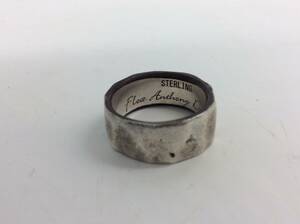 #5214 Flea Anthony Design свободный Anthony дизайн серебряный SV sterling кольцо кольцо масса примерно 11.6g примерно 19 номер 