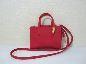 *Harrods* Harrods handbag shoulder bag diagonal .. bag Mini size nylon red red 