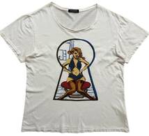 ヘルス HEALTH セクシーガール スクープカメラマン プリント Tシャツ メンズ L ライトピンク_画像1