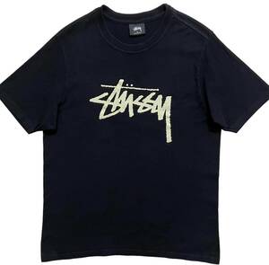 ステューシー STUSSY ロゴ グラフィックプリント Tシャツ メンズ S ブラック