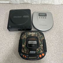 SONY DISCMAN D-20 +SONY WALKMAN D-E505 + Panasonic SL-SW415 3点セットジャンク品_画像1