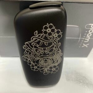 達磨 桜 デザイン レーザー加工 プルームエックス Ploom X アドバンスド 本体 ブラック 黒 だるま ダルマ さくら 桜