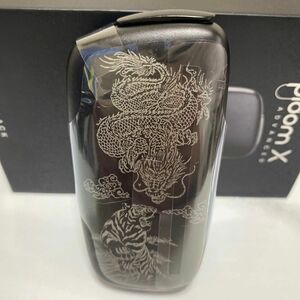 龍 虎 デザイン レーザー加工 プルームエックス アドバンスド Ploom X ADVANCED ドラゴン タイガー 和柄 黒