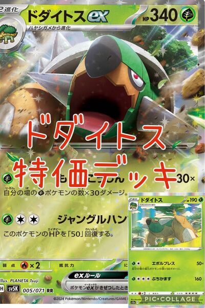 ドダイトスデッキ　草デッキ ポケモンカード