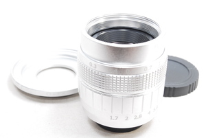 * new goods unused goods *Fujian CCTV 35mm f1.7 silver Fuji Film FUJIFILM X mount manual lens * mount adaptor 