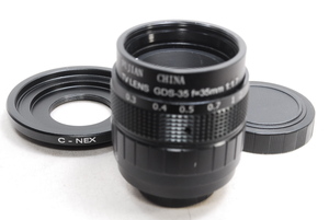 ★新品未使用品★Fujian CCTV 35mm f1.7 ブラック Cマウント SONY ソニー αEマウント Cマウント マニュアルレンズ★マウントアダプター