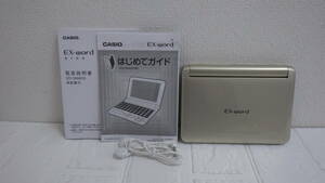 #13079【美品】CASIO カシオ 電子辞書 EX-word XD-SK6830 動作確認済み 取扱説明書・タッチペン付き ゴールド 箱付き