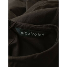 mizuiro ind ミズイロインド 丸襟 コットン コクーン ロング ワンピース ダークブラウン _画像5