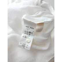 23SS nest Robe ネストローブ リネン ブラウス 長袖 トップス 白_画像5