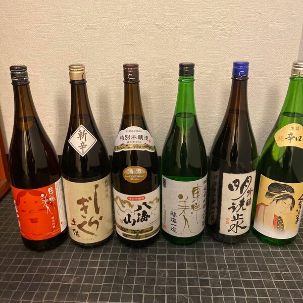 日本酒６本セット　詰め日は半年以内　冷暗所で保管してます。