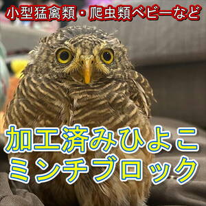 猛禽類 爬虫類 ふくろう フクロウ ヒヨコ ひよこ 冷凍 加工 ミンチ エサ 餌