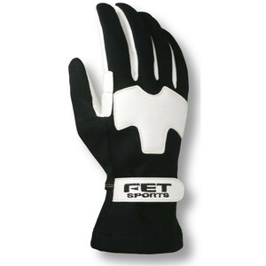 FET sports/efi- tea sport 3D light weight glove racing glove black × white M size 71172506FT3DLW06