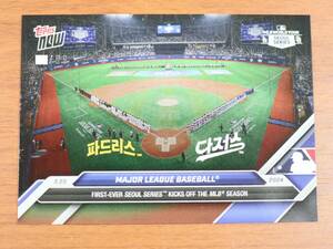 【99シリ韓国語版】韓国ソウルシリーズ 非売品 topps NOW MLBカード 2024 Koria Seoul series　ドジャース vs パドレス 