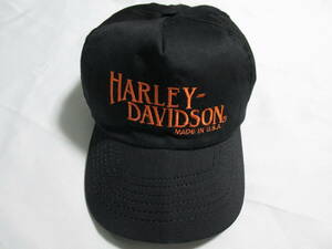  Harley-Davidson　ハーレーダビッドソン　キャップ 帽子　男女兼用　USA製　ブラック