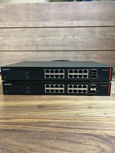 BUFFALO BS-GS2016バッファロー 16Port Gigabit Switch バッファロー 2台セット 動作確認済み