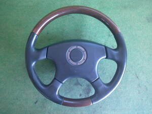 *BG9 Legacy momo steering gear steering wheel wood grain leather S-2426*