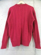 6150b10◆良品です◆Ralph Lauren ラルフローレン ケーブル編み コットンニットセーター S/ジャケット/ポロシャツ/カーディガン/ブルゾン_画像6