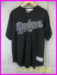 2050b11◆美品◆吸汗速乾◆Majestic社◆Dodgers ドジャース ドライユニフォーム L/USA製/大谷翔平/山本由伸/メジャーリーグ/MLB/スタジャン