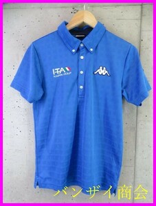 【送料300円可】8050b6◆美品です◆吸汗速乾◆kappa GOLF カッパ ゴルフ 半袖ドライポロシャツ M/ジャケット/ブルゾン/ウインドブレーカー