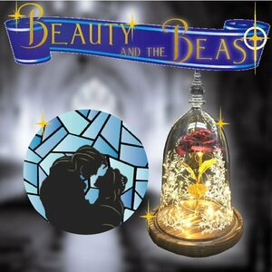  free shipping Beauty and the Beast magic. rose. light room lamp magic. rose Disney Beast and the Beauty rose dome bell magical rose 